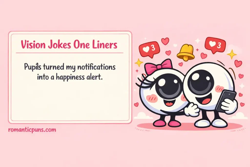 Flirty Vision Jokes One Liners For Texts