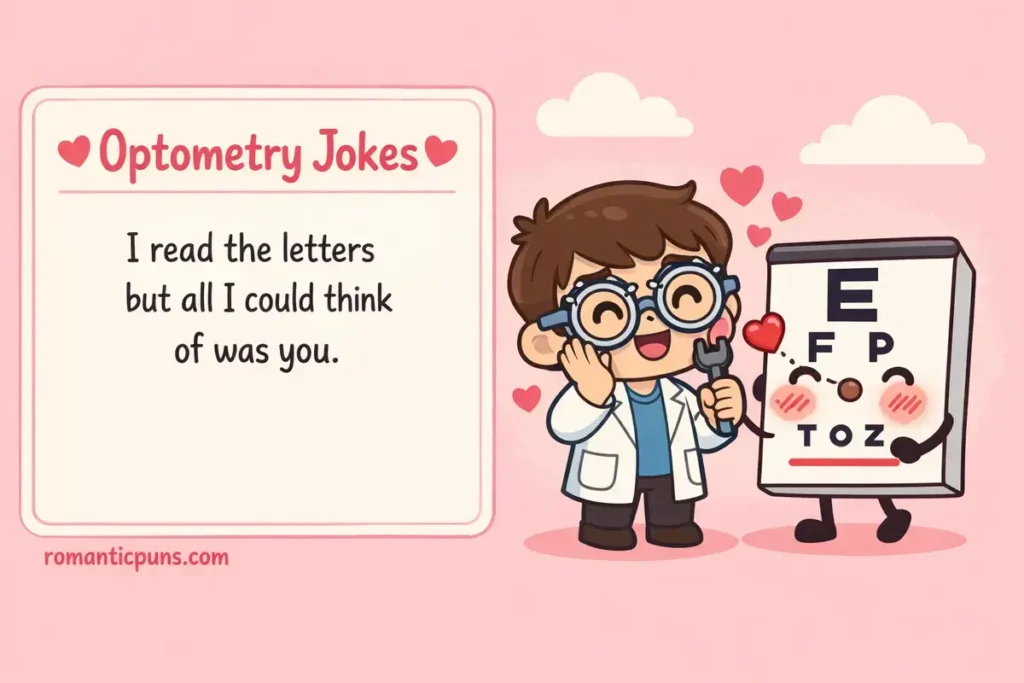 Funny Optometry Jokes About Vision Tests And Heart Flutters