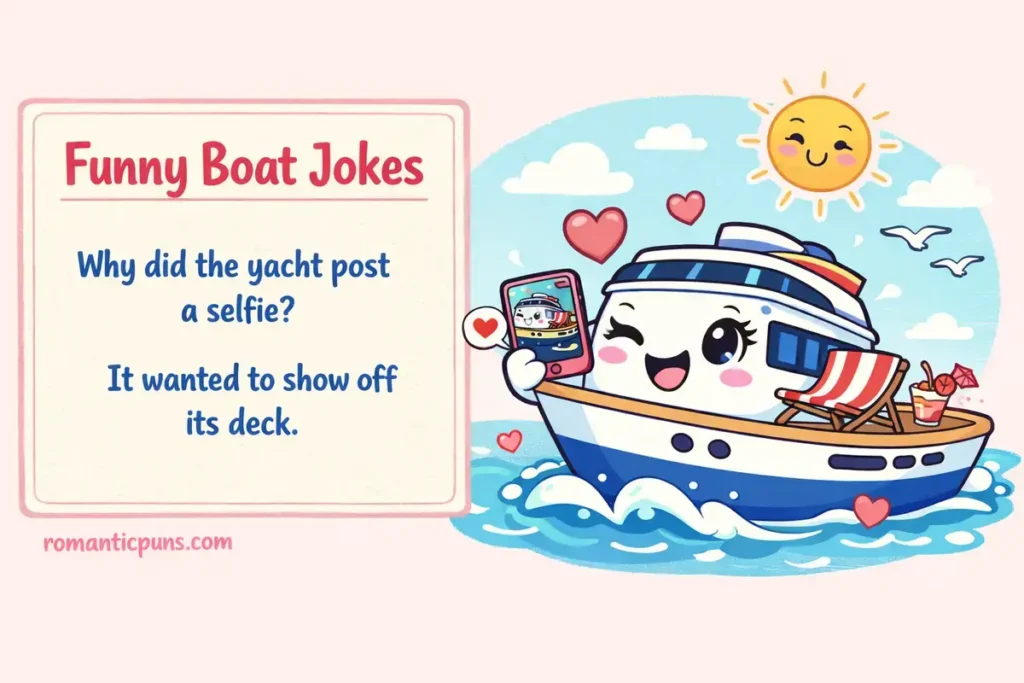 Hilarious Boat Puns Captions