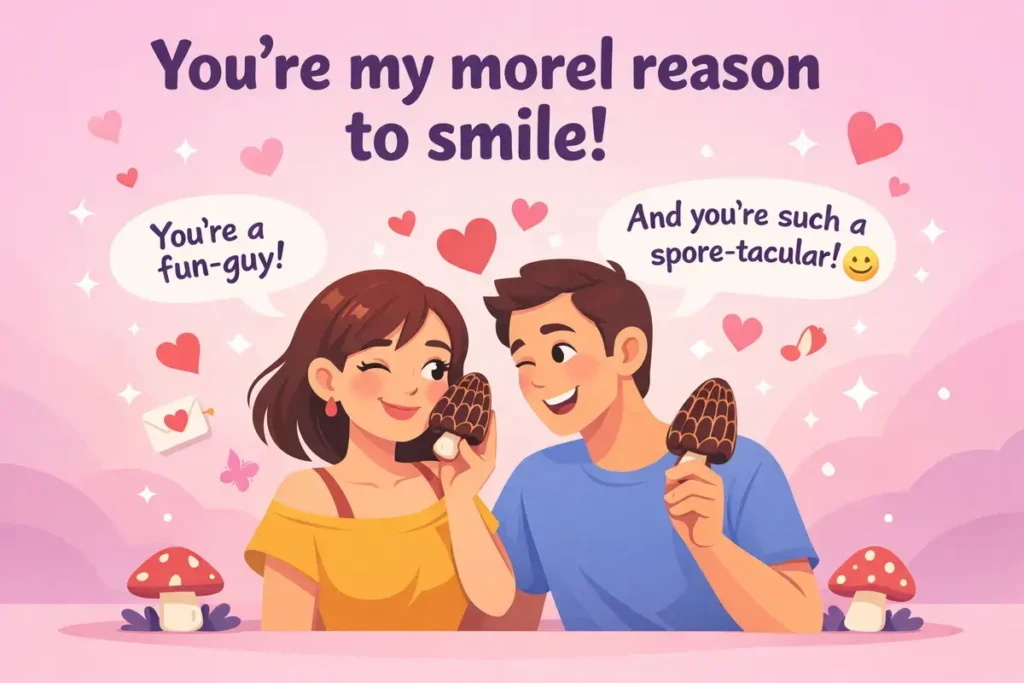 Romantic Mushroom Puns For Her