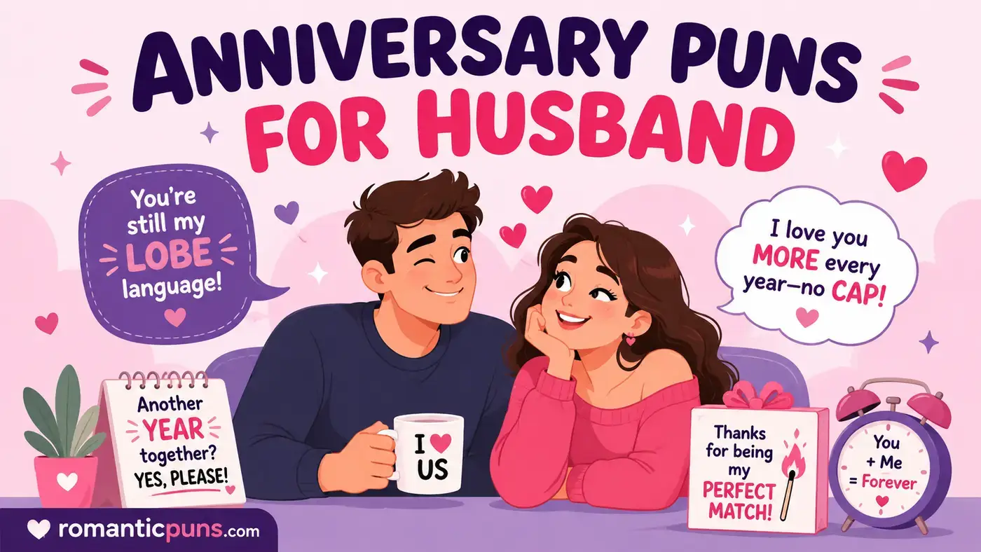 Anniversary Puns for Husband