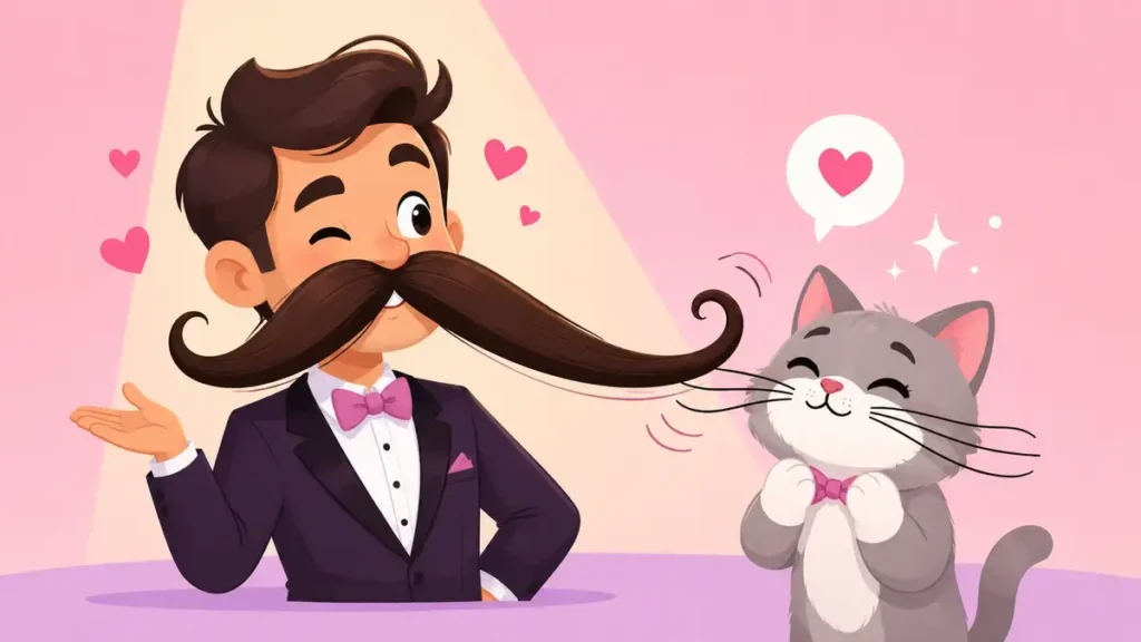 Clever Mustache Wordplay