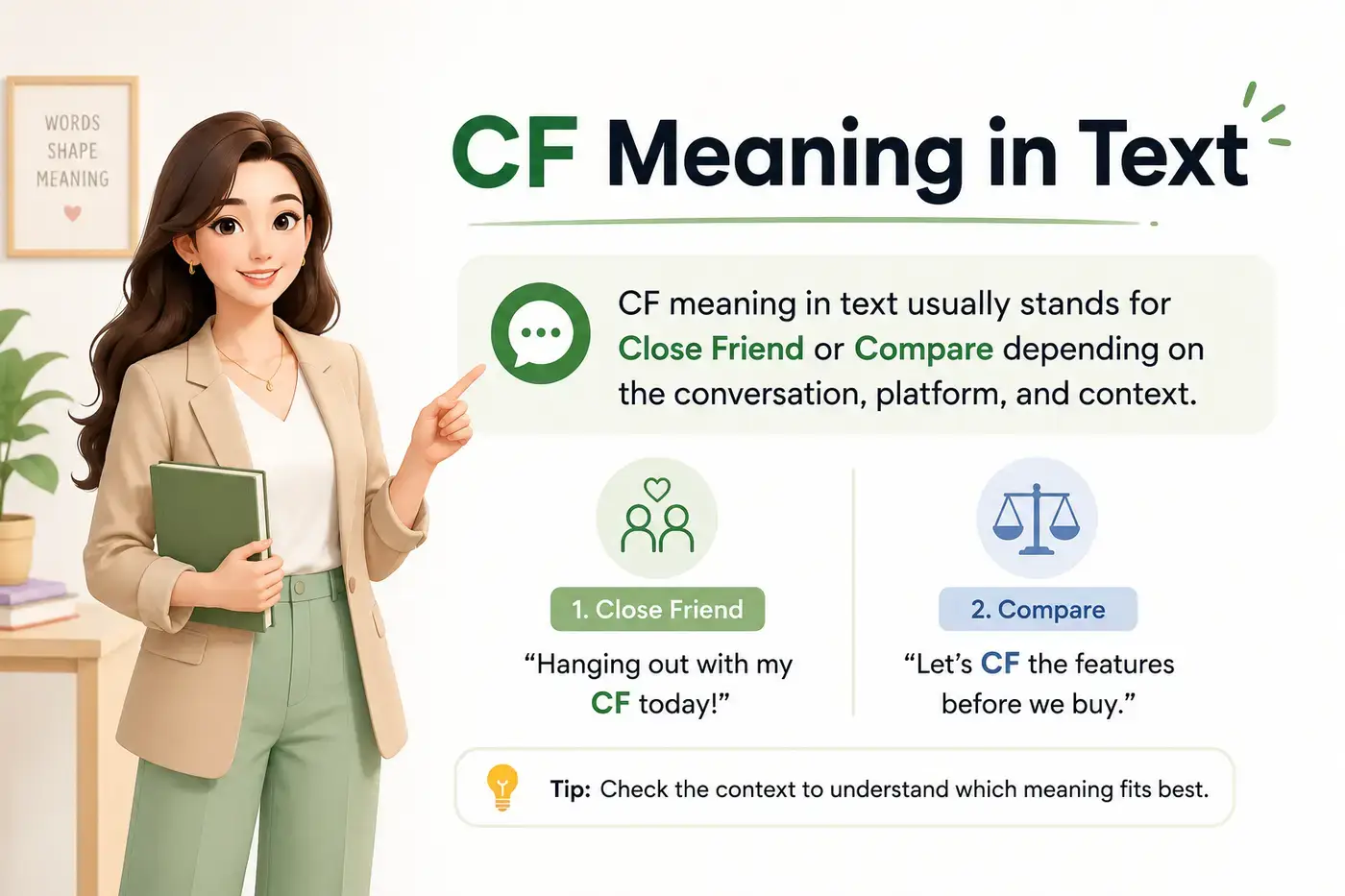 CF Meaning in Text