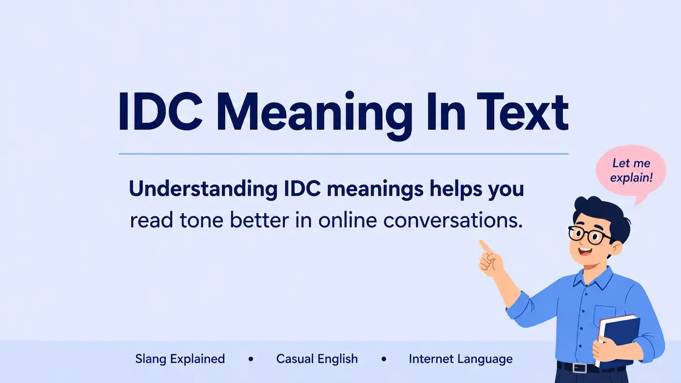 IDC Meaning In Text