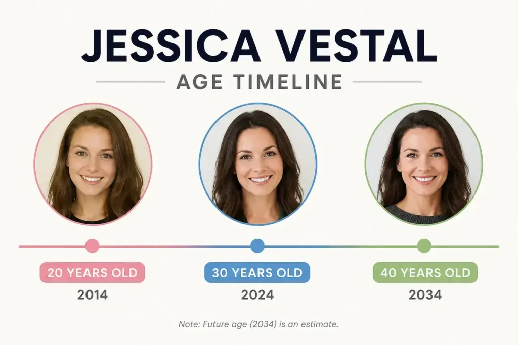 Jessica Vestal Age Timeline