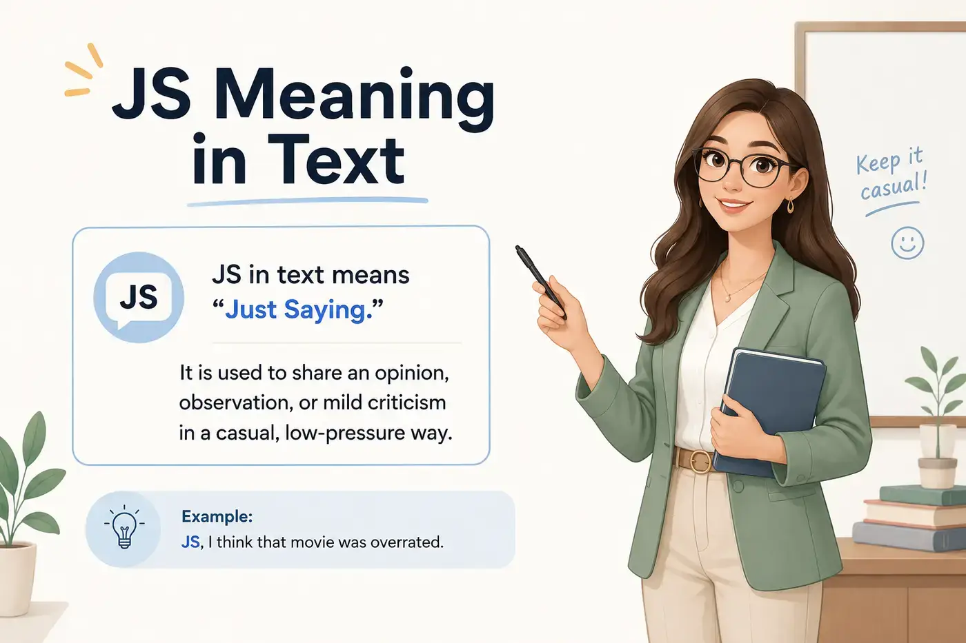 JS Meaning in Text