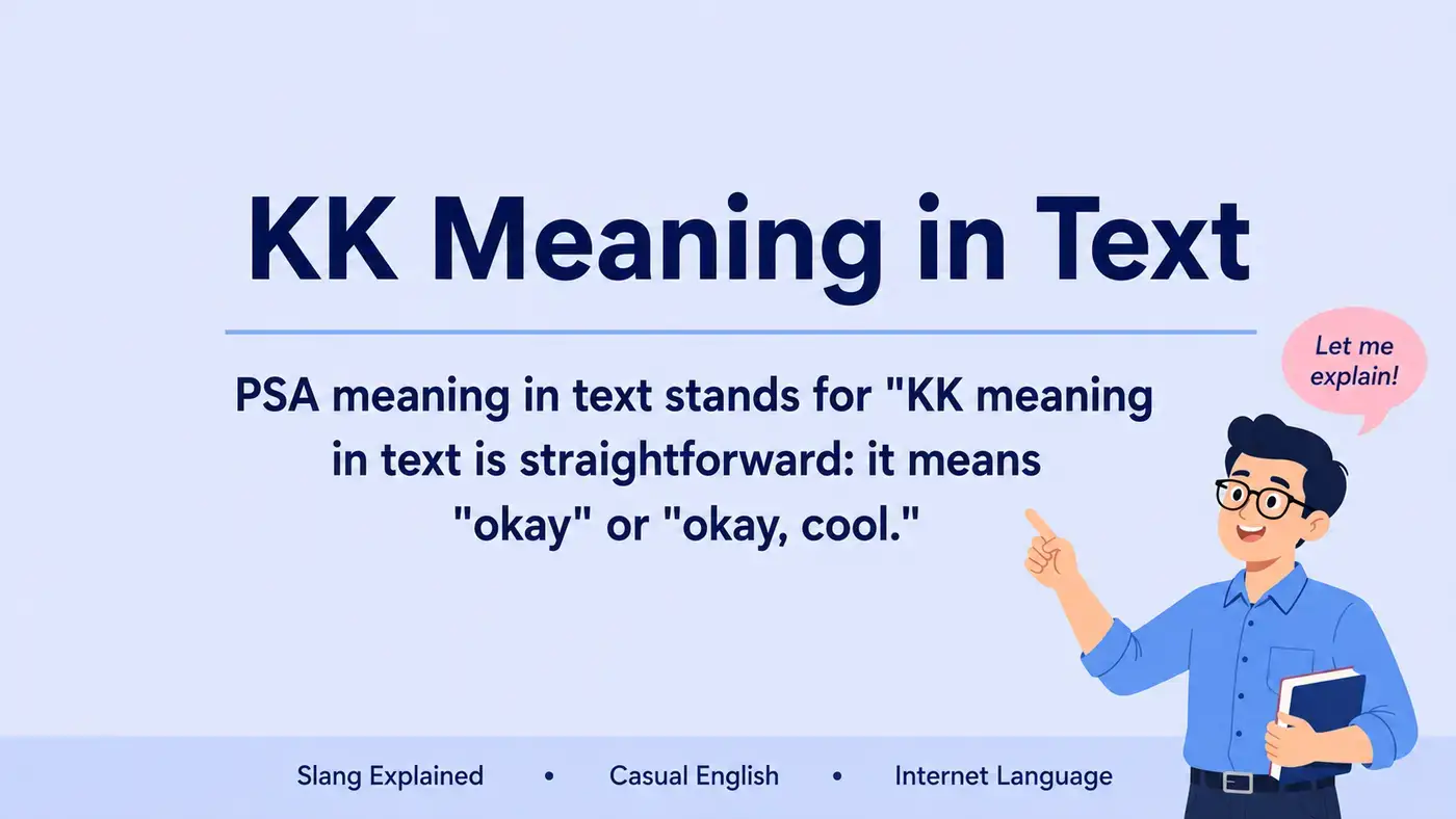 KK Meaning in Text