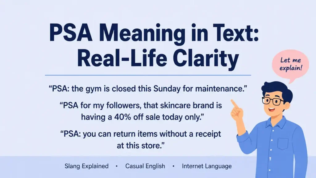PSA Meaning in Text: Real-Life Clarity