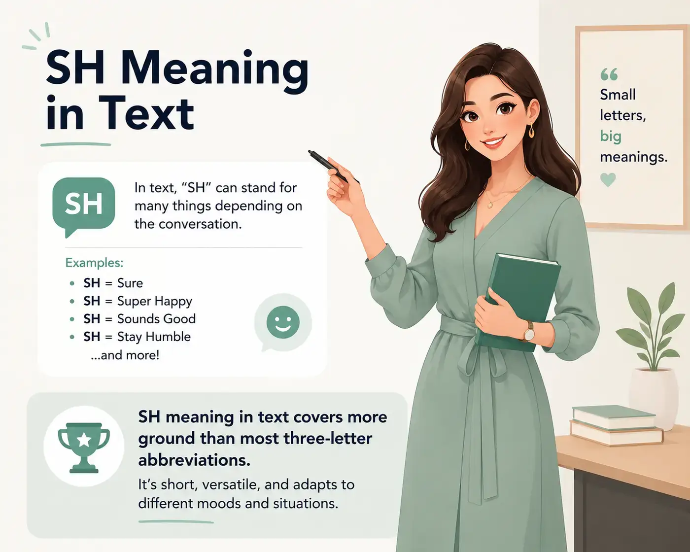 SH Meaning in Text