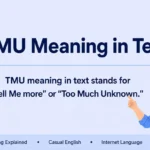 TMU Meaning in Text
