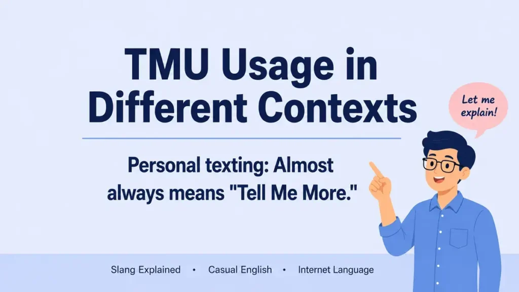 TMU Usage in Different Contexts