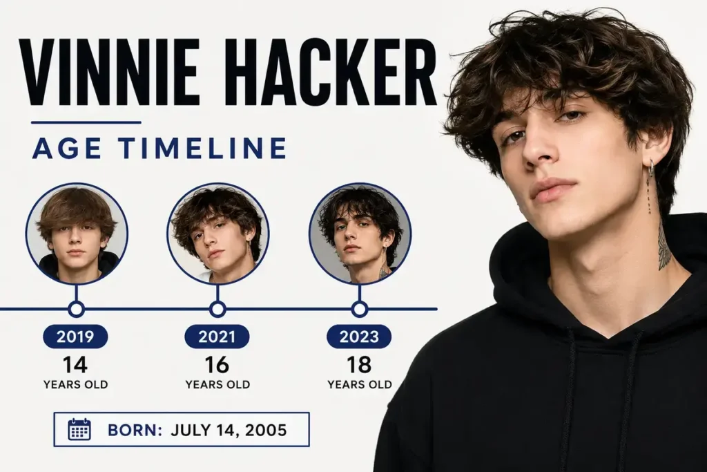 Vinnie Hacker Age Timeline