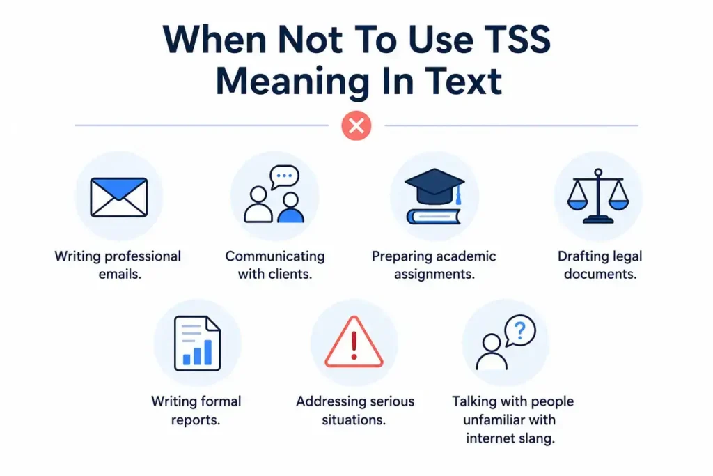 When Not To Use TSS Meaning In Text