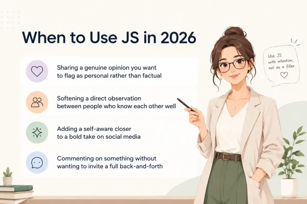 JS Meaning in Text